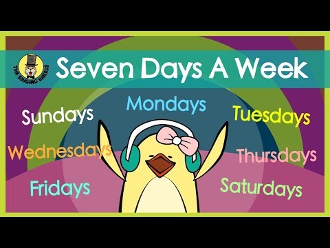 Seven Days a Week | Days of the Week Song | The Singing Walrus