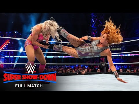 FULL MATCH- Becky Lynch vs Charlotte Flair - SmackDown Women's Title Match: WWE Super Show-Down 2018