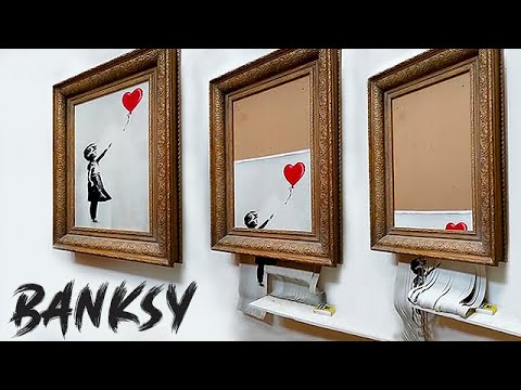 BANKSY's - Girl With Balloon Shredded at Auction