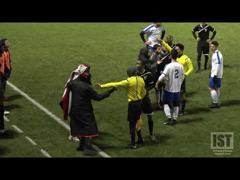 INSANE GAME!!! REF SURROUNDED, 5 RED CARDS, PUNCHES THROWN, REVENGE FOULS & CRAZY ENDING!!!