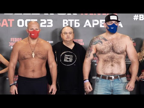 Емельяненко меньше на 14 кг / Битвы взглядов и взвешивание перед Bellator 269