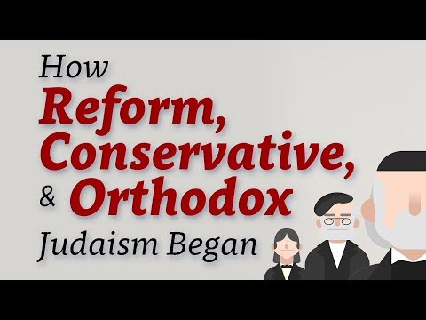 History of Jewish Movements: Reform, Conservative and Orthodox