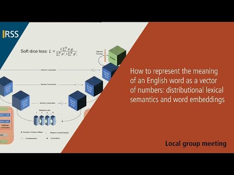 How to represent the meaning of an English word as a vector of numbers...