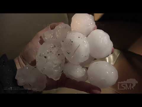 04-28-2021 Fort Worth, Texas - Intense  Tornadic Supercell - Huge Hail - Deadly Lightning - Wind