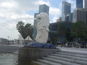 Singapore - economy -tourism -asia- investment- business -Lion city - merlion(gm1) wnhires  