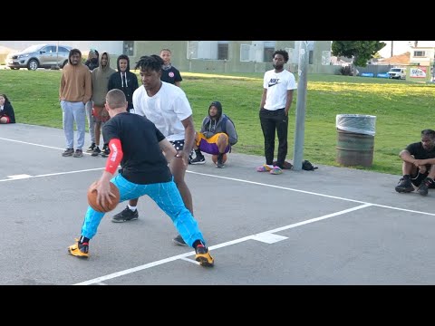 Professor 1v1 vs 6'4" Smack Talker in Los Angeles Hood