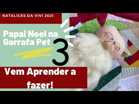 Aula Final Papai Noel na garrafa PET