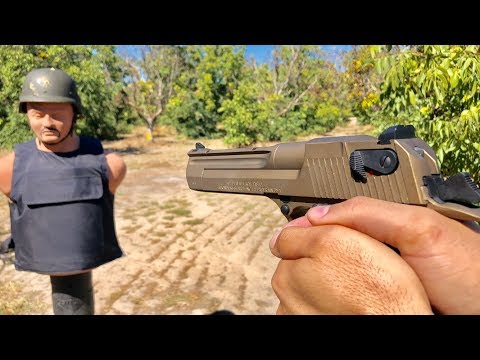 Desert Eagle 44 Magnum vs Body armor