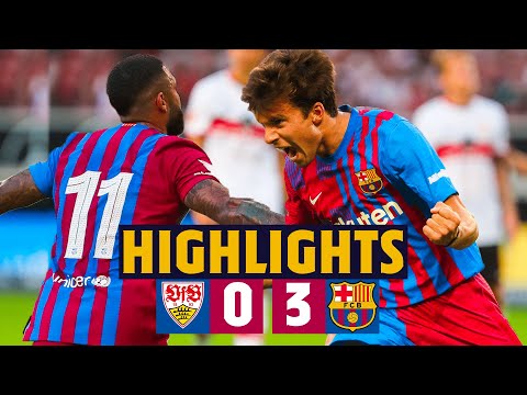 HIGHLIGHTS | VFB Stuttgart 0-3 Barça (MEMPHIS, YUSUF DEMIR & RIQUI PUIG SCORE)