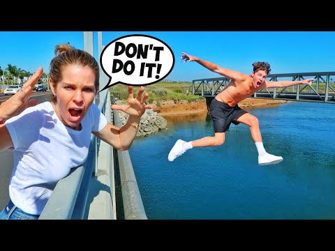 MOM REACTS TO CRAZY DARES! (she was mad...)