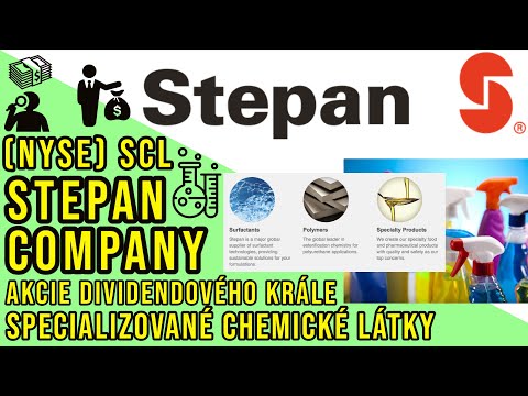 Stepan Company (SCL) - investice do akcií dividendového krále a chemického podniku z USA (8/2021)