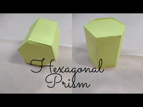 How to make a hexagonal prism with paper || Paper hexagonal prism