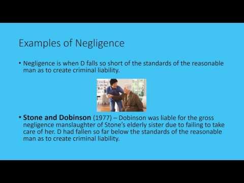 Negligence - UK Criminal Law