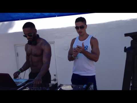 DJ Justin Dawson - Timebomb at Matinee Las Vegas Festival 2013 (phone video)