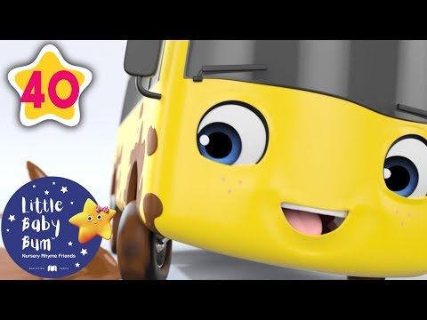 Muddy Song - Go Buster the Yellow Bus | 45 min of Nursery Rhymes & Cartoons | LBB Kids