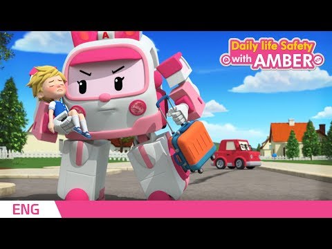 🚨 Daily life Safety with AMBER  | EP 01 - 04 | Robocar POLI | Kids animation