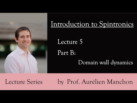 L5PB Introduction to Spintronics: Domain Wall Dynamics