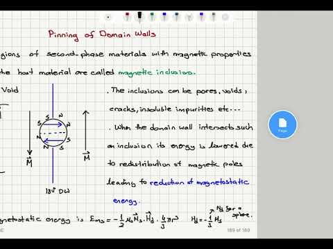 Week 9-6 Pinning of Domain Walls
