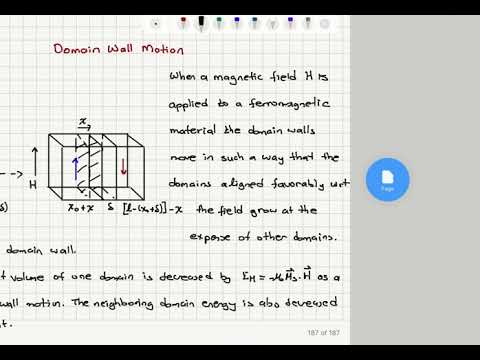 Week 9-5 Domain Wall Motion