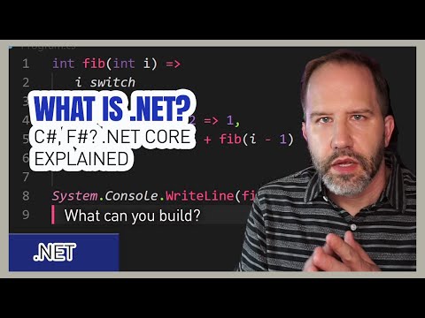 What is .NET? What's C# and F#? What's the .NET Ecosystem? .NET Core Explained, what can .NET build?