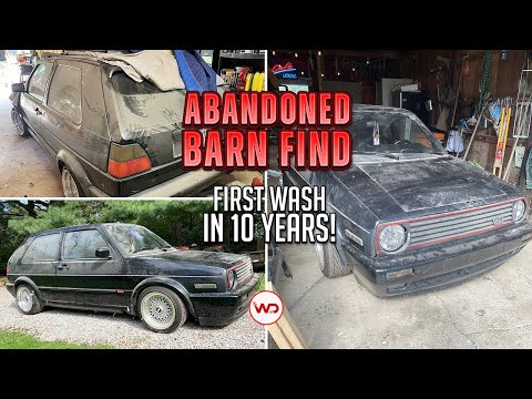 ABANDONED BARN FIND First Wash In 10 Years Volkswagen MK2 GTI! Satisfying Car Detailing Restoration