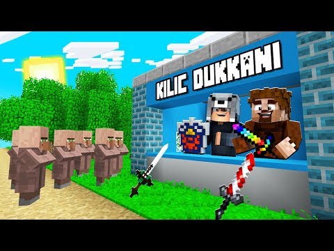 FAKİR KÖYDE KILIÇ DÜKKANI AÇTI! 😱 - Minecraft