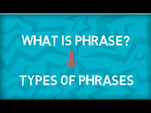 Types of Phrases | Five Types | What is a Phrase? | English Grammar