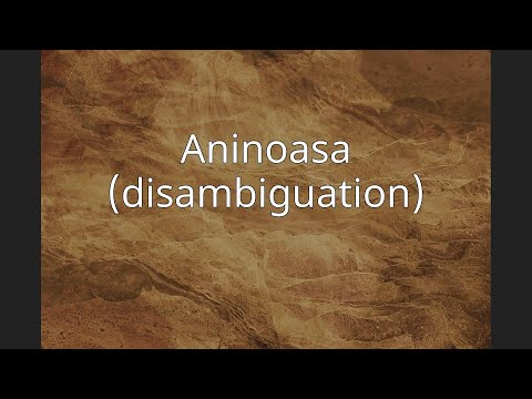 Aninoasa (disambiguation)