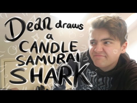 Dean Draws A Candle Samurai Shark