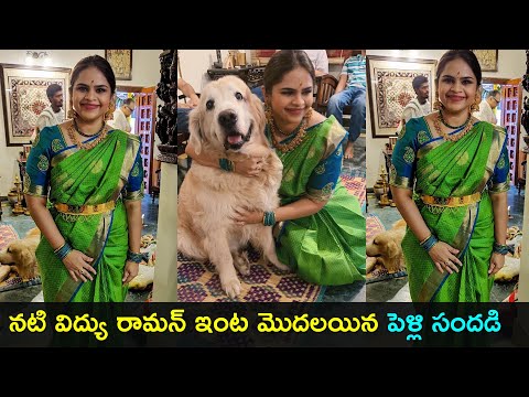 Actress Vidyu raman wedding celebrations started | Vidyu raman wedding | Gup Chup Masthi