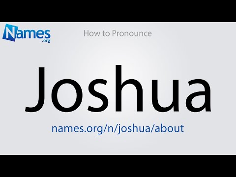 How to Pronounce Joshua