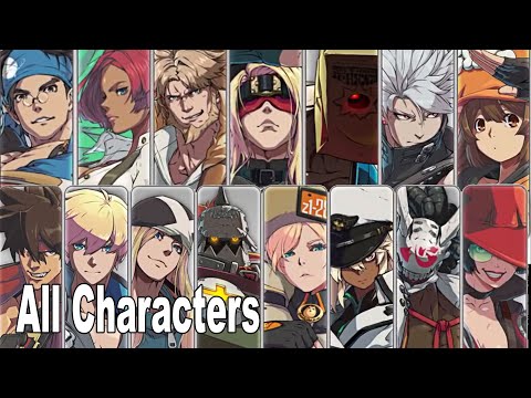 Guilty Gear Strive - All Characters Trailers Initial Roster [HD 1080P]