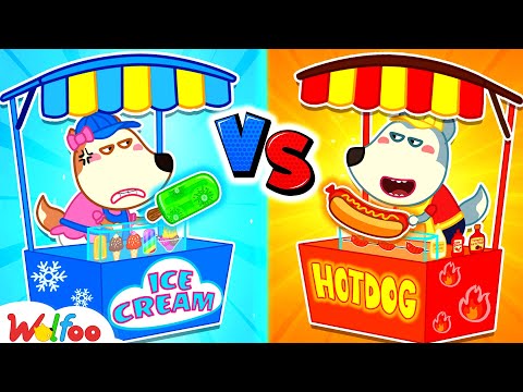 Hot Food or Cold Food? - Wolfoo Pretend Play Selling with Toy Store | Wolfoo Family Kids Cartoon