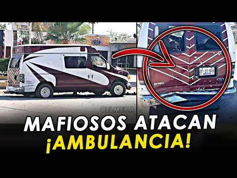 Mafiosos atacan ambulancia y revientan a un paciente, en Mexicali, Baja California.