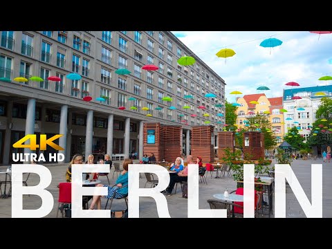 Berlin Walking in Charlottenburg | Walter Benjamin Platz | Summer 2020 [4K] Soundscape,City sounds