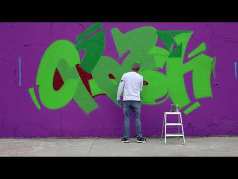 John CRASH Matos - SCRABBLE graffiti with Mist