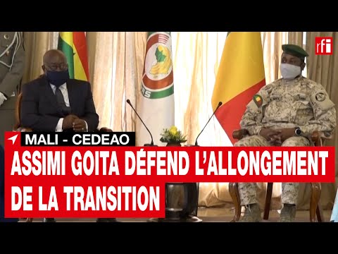 Mali : le président Goïta défend l’allongement de la transition devant la Cédéao • RFI