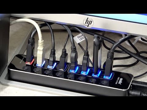 Atolla Aluminum 8 Port Powered USB Hub 3 0