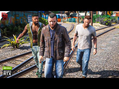 GTA V: 'Deathwish' Final Mission in 8K! Maxed-Out Gameplay - Ultra Ray Tracing Graphics MOD [UHD]