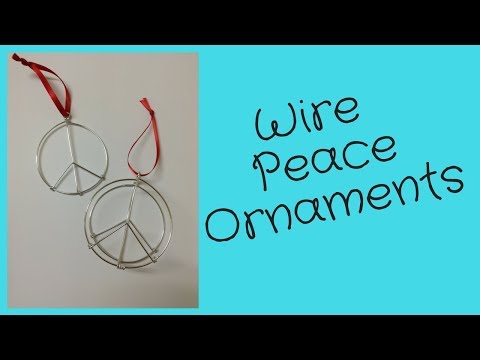 DIY Peace Sign Ornament Tutorial seen at Urban Outfitters, Montreal