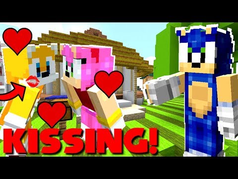 Minecraft Sonic The Hedgehog - Sonic Caught Tails Kissing Amy! [14]