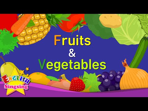 Kids vocabulary -[Old] Fruits & Vegetables - Learn English for kids - English educational video