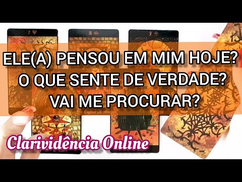 ❤️ ELE(A) PENSOU EM MIM HOJE? O QUE SENTE DE VERDADE? VAI ME PROCURAR? ✨ TAROT DO AMOR RESPONDE!