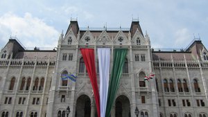 Hungarian Parliament Building from Kossuth Lajos tér