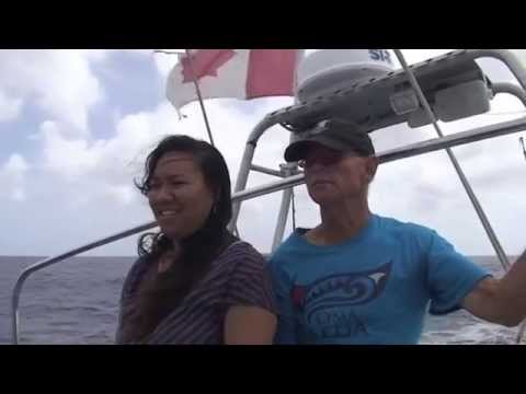 John G sailing at Niue in the South Pacific 2010