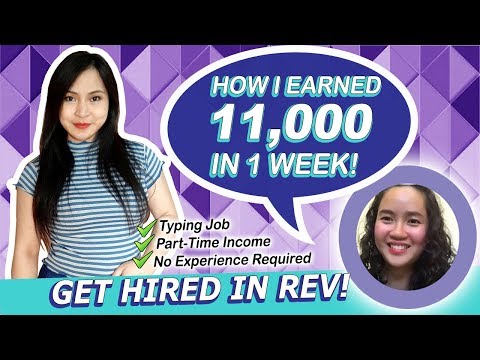 Be a Part-time Transcriptionist in REV and Earn 11,000 pesos! Work from Home English Subtitles