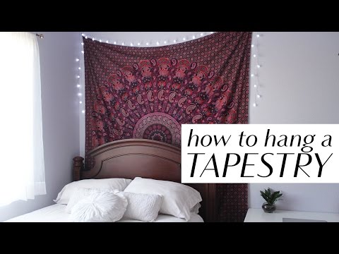 How to Hang a Tapestry in 3 Easy Ways