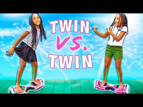 Epic Hoverboard Challenge! Twin vs Twin!