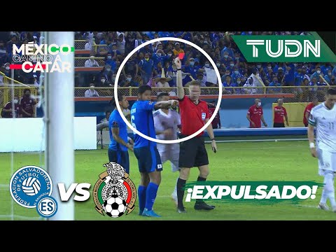 ¡ROJA! Jacobo se va EXPULSADO | El Salvador 0-1 México | Eliminatoria Catar 2021 | TUDN