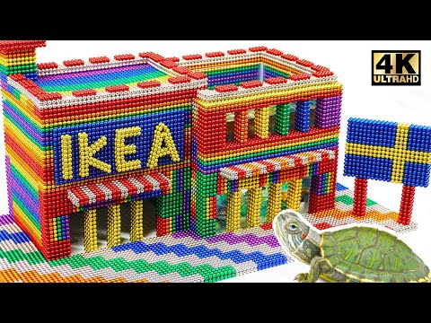 DIY - How To Make IKEA Aquarium From Magnetic Balls (Satisfying & Relax) | Magnet World Series